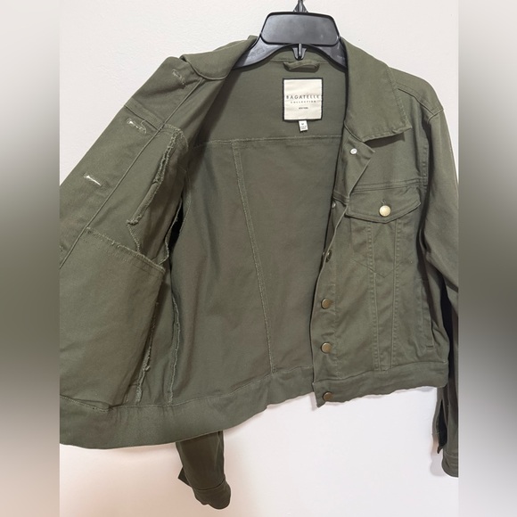 Bagatelle Olive Jean Jacket - Picture 3 of 7